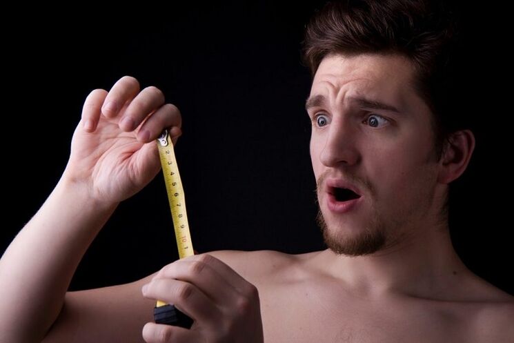 A man used a tape measure to measure his penis before enlargement surgery